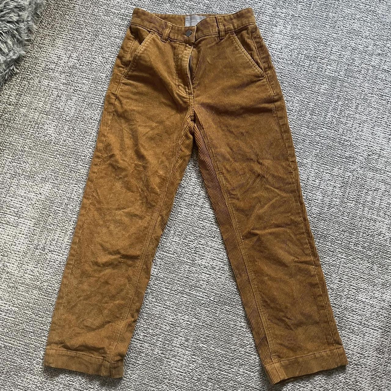 Everlane corduroy tan pants. So cute and comfy, I... - Depop
