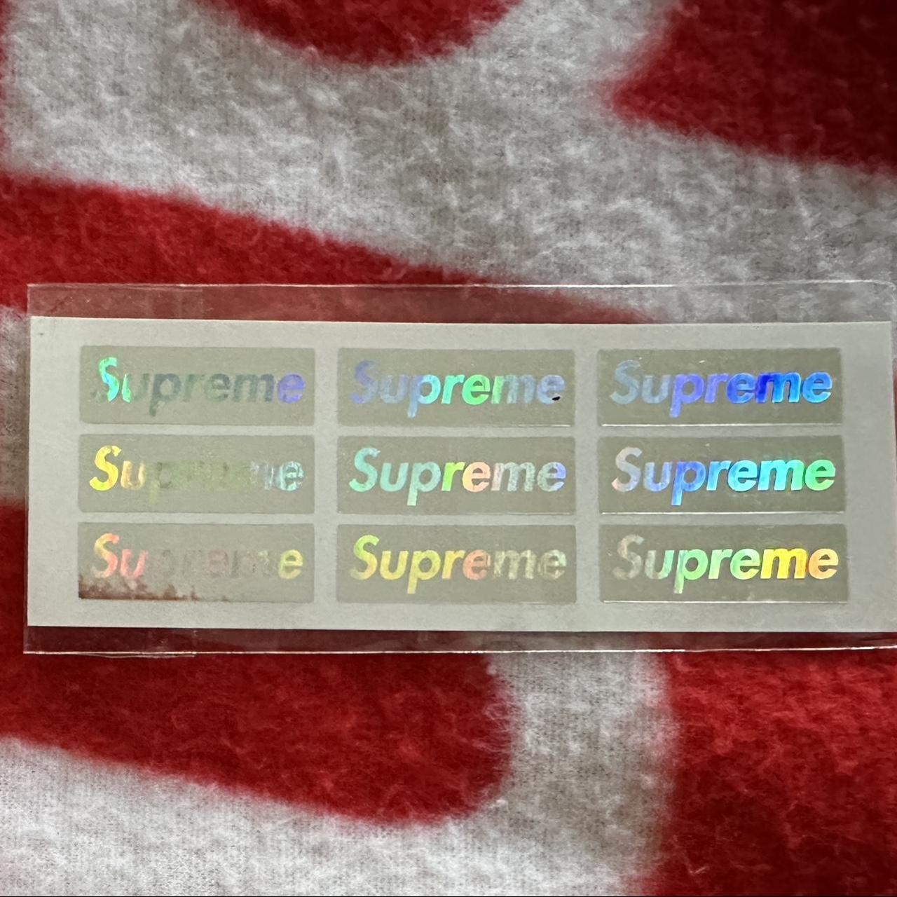 Supreme Holographic Box Logo sticker - Sheet of...