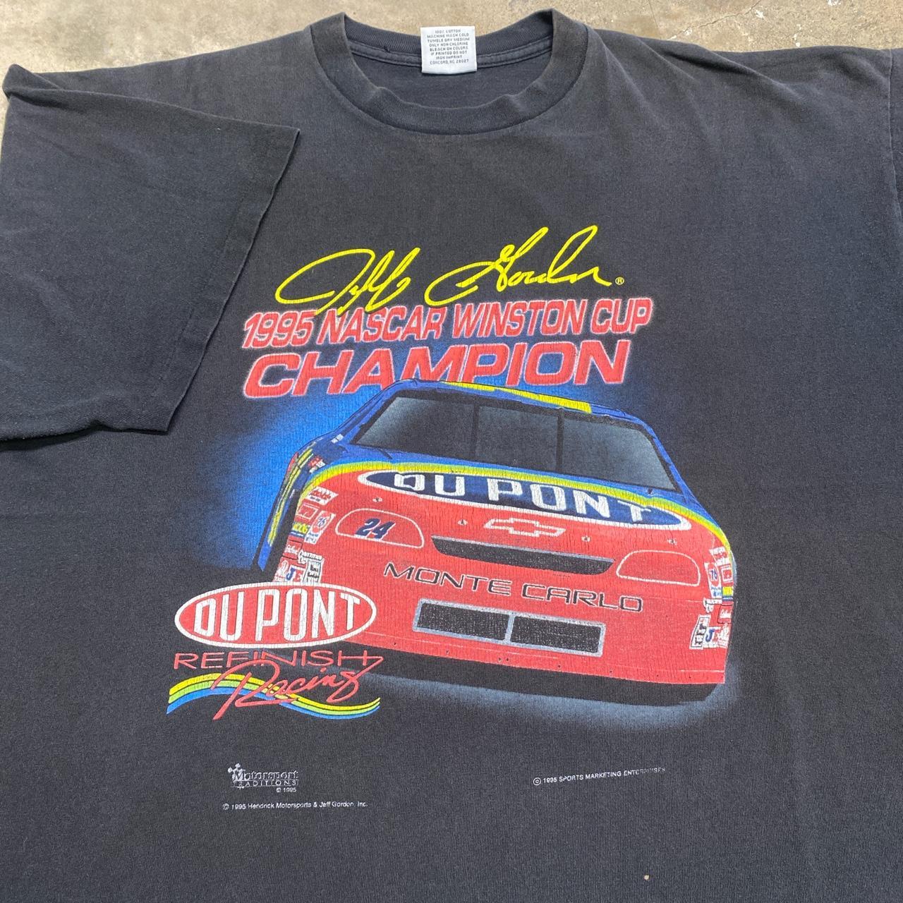 VTG 90s NASCAR Jeff Gordon 1995 Winston orders Cup Champion T Shirt XL Motorsport Tag