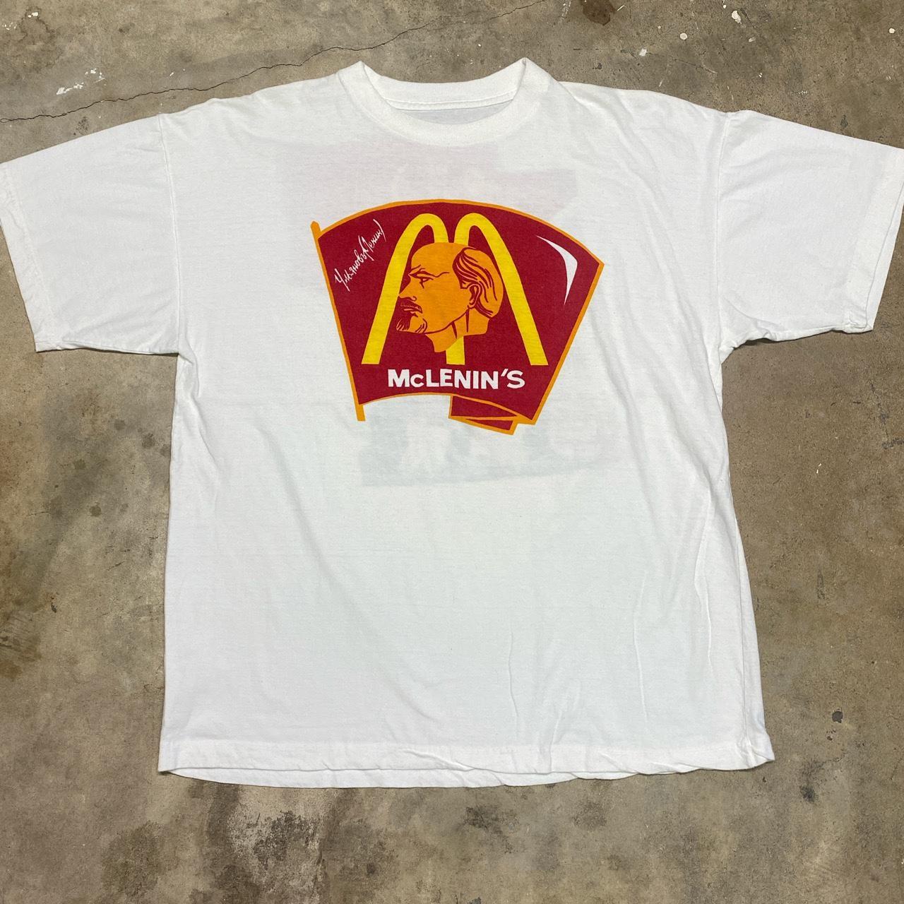 Vintage 90s Mcshit McDonalds Parody T Shirt L | eBay