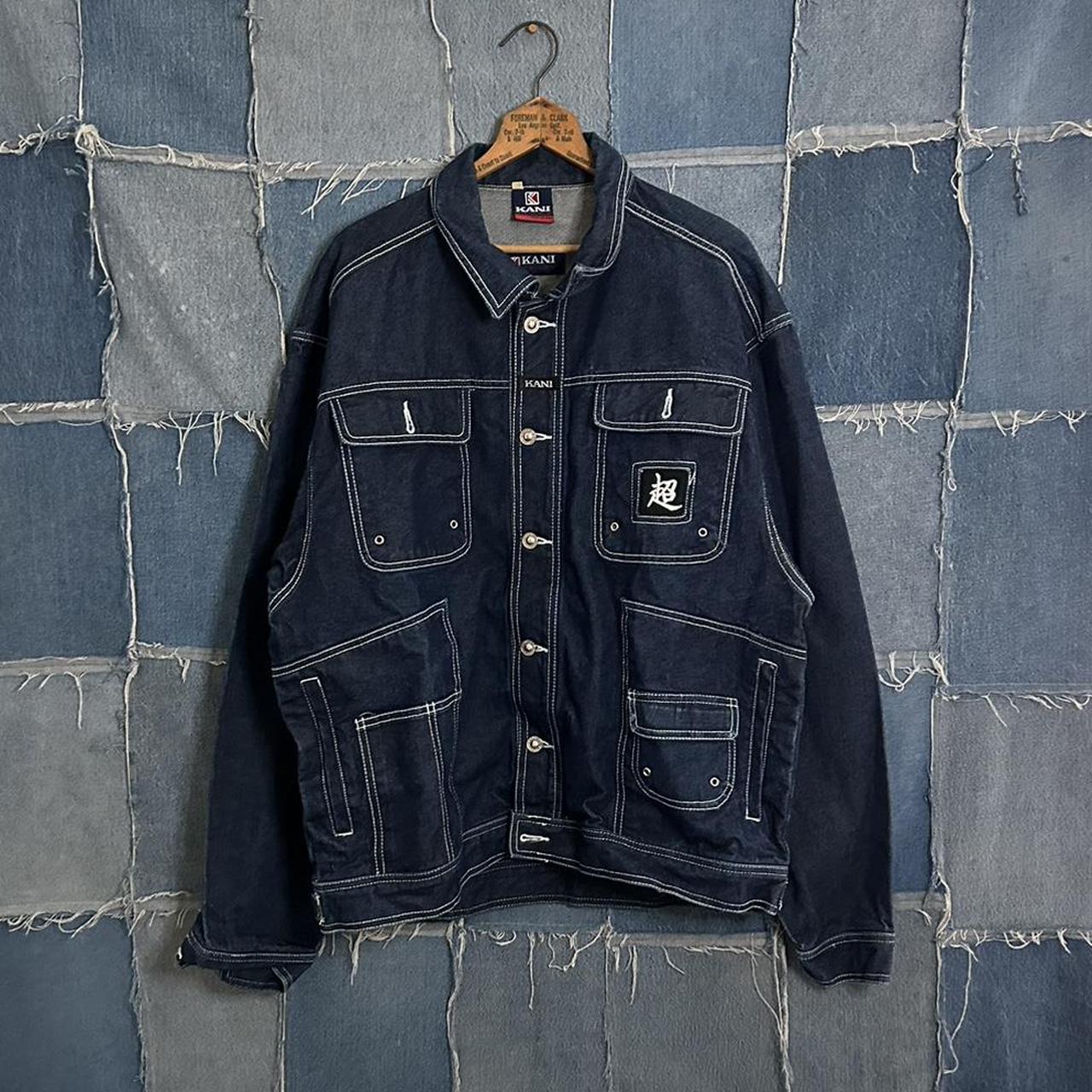 Vintage 90s Kani Denim Jacket Dark denim, no... - Depop