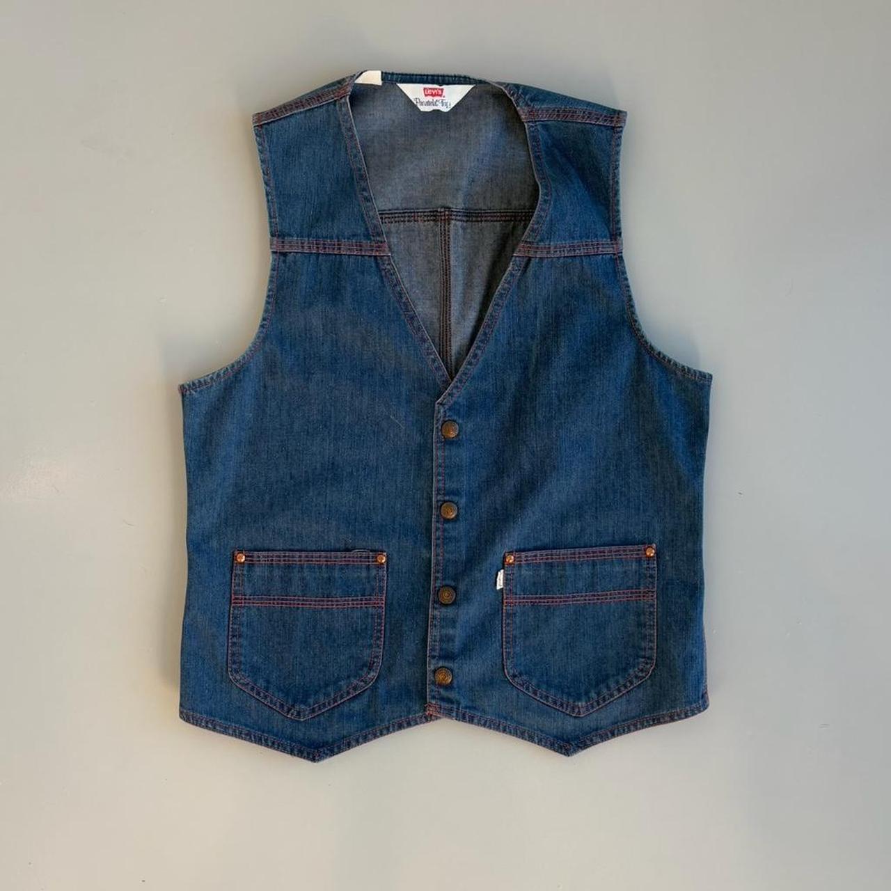 Levi's Men's Vest - Blue/Navy - M – Vintage 70s L… - image 1