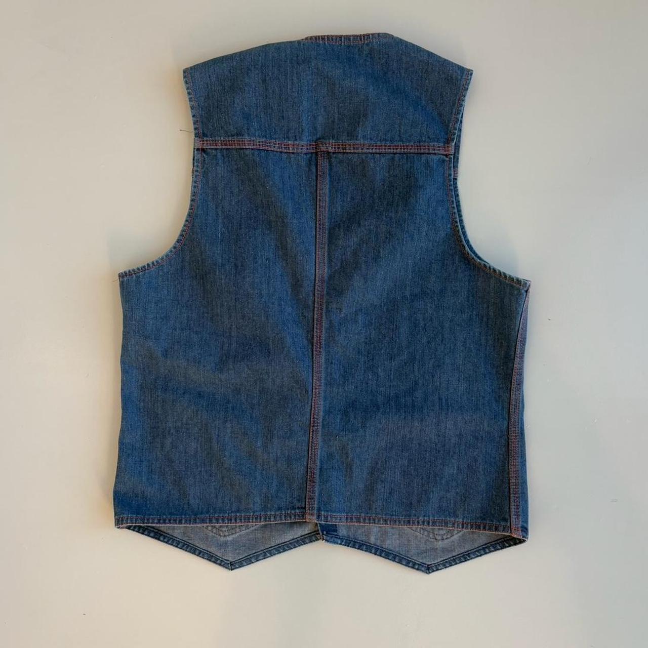 Levi's Men's Vest - Blue/Navy - M – Vintage 70s L… - image 4
