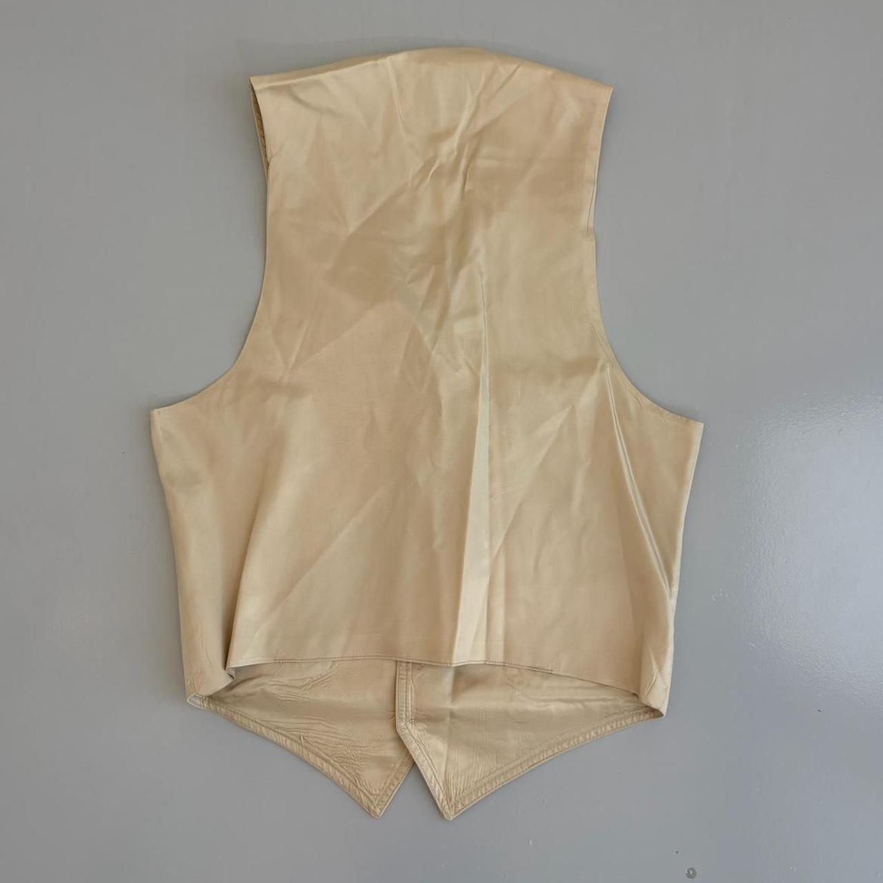 Lee Women's Vest - Tan/Cream - M – Vintage 70s Le… - image 4