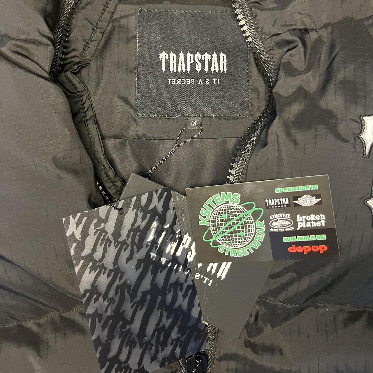 TRAPSTAR SHOOTERS GILET - BLACK SIZE: MEDIUM... - Depop