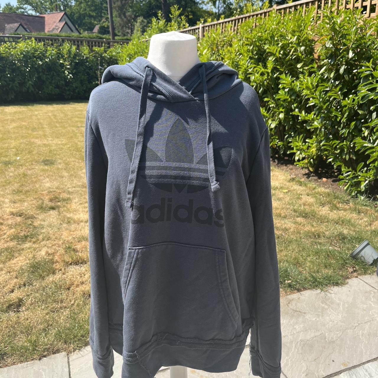 Adidas charcoal hoodie sale