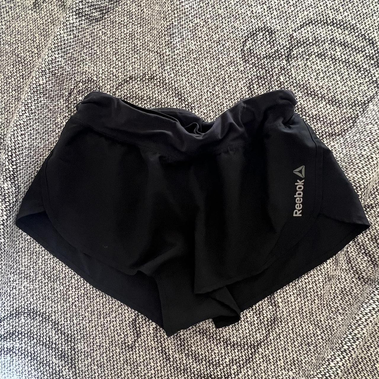 Reebok running shorts! Double lined with a short fit - Depop