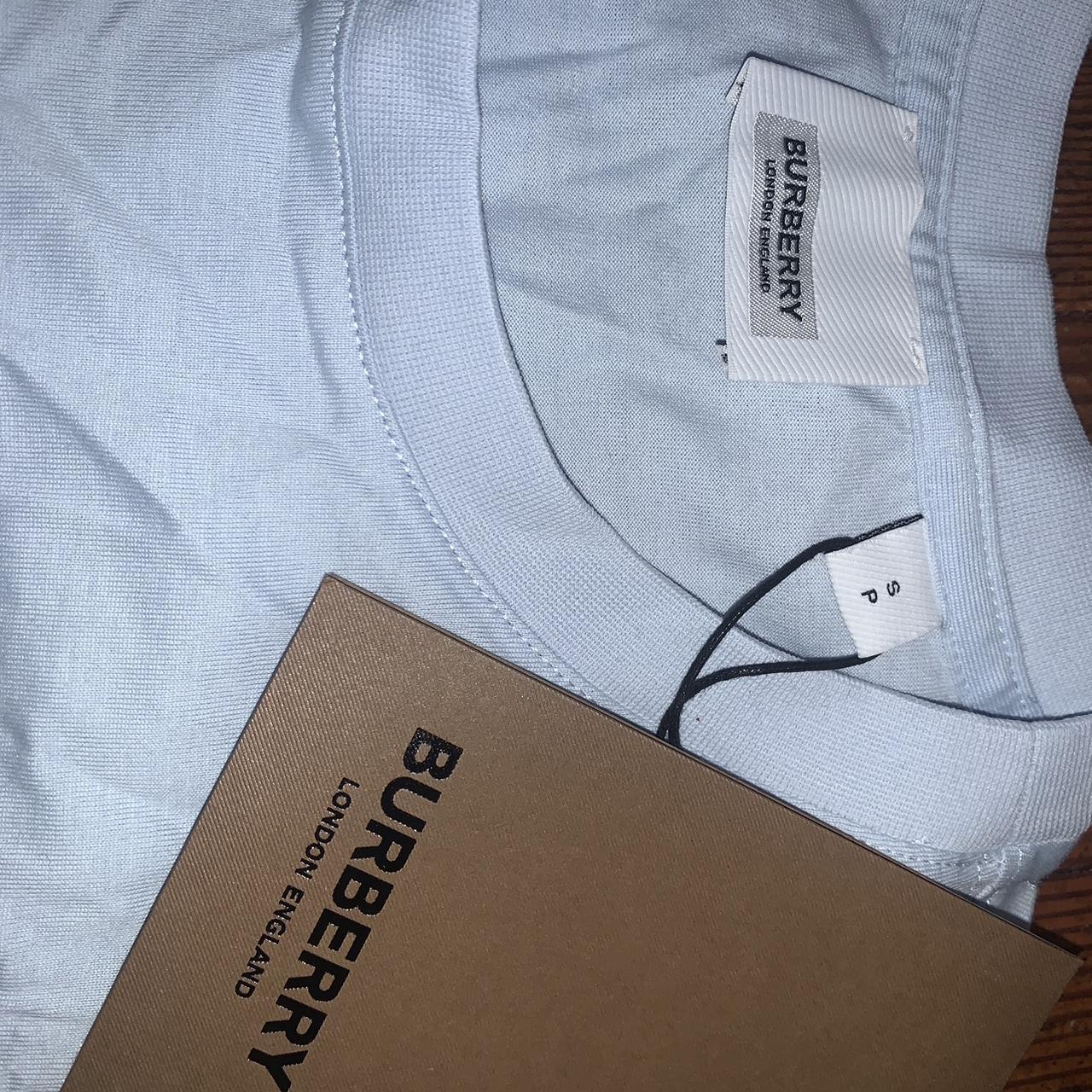 Dead stock Burberry Shirt Baby blue Minimalist | Depop