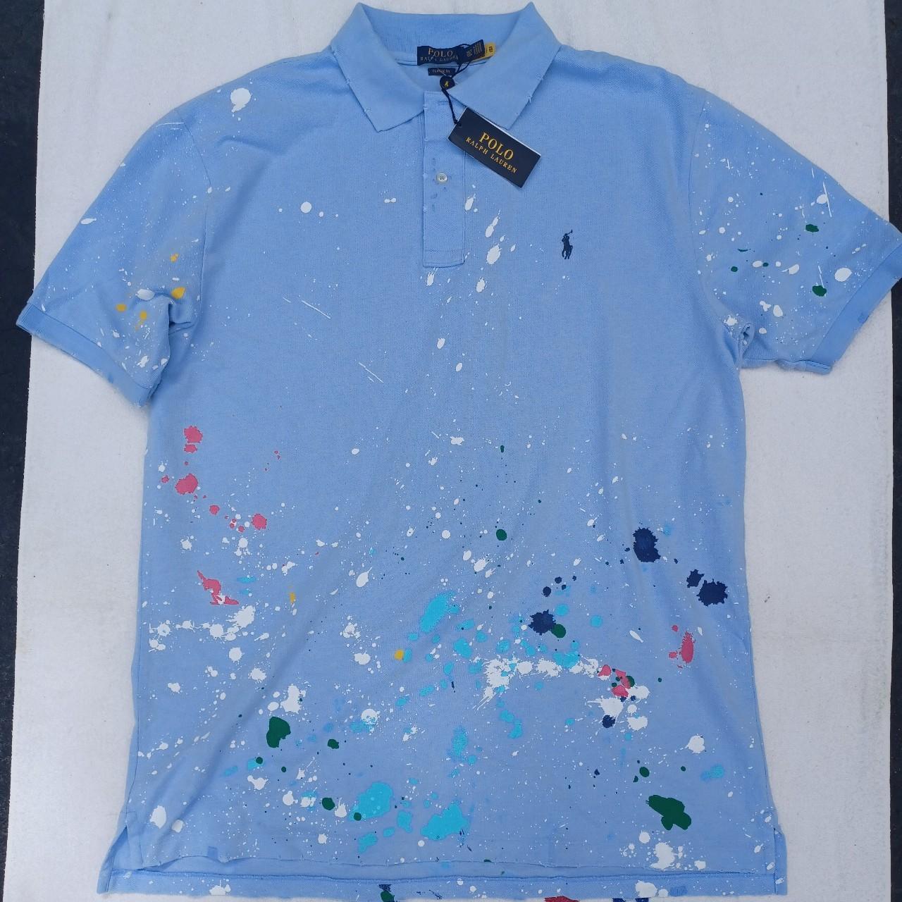 Polo Ralph Lauren Mens XLT Light Blue Distressed. Depop