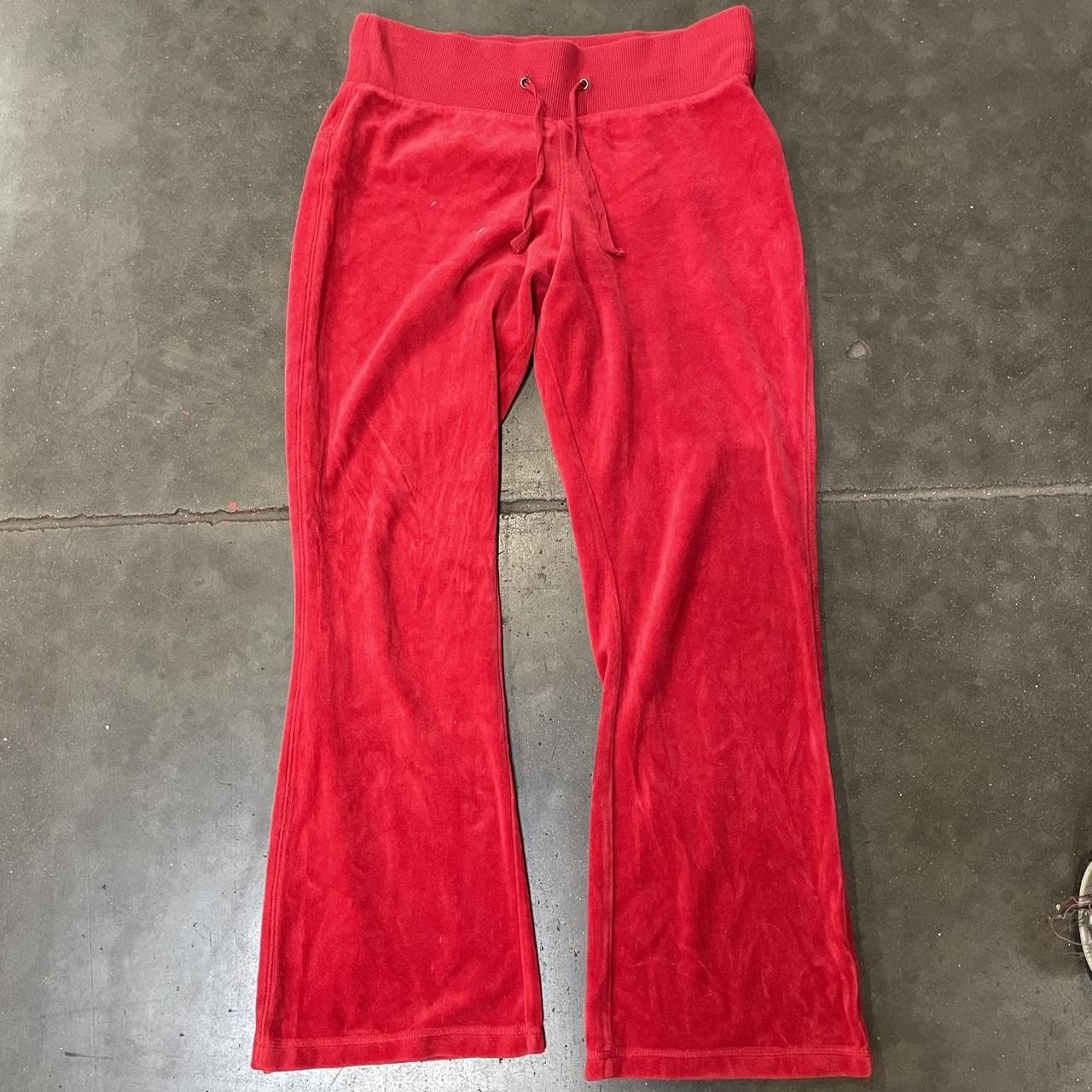 red flare yoga pants - size medium - great condition - Depop