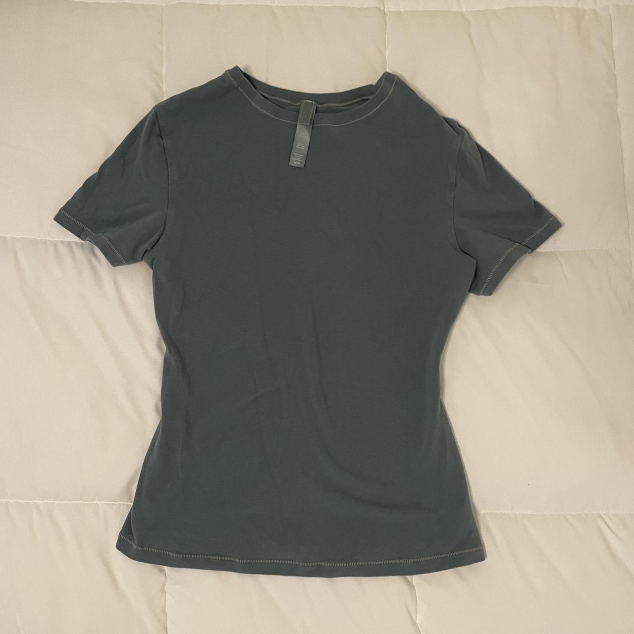 Skims Cotton Jersey Tee - size small - no visible... - Depop