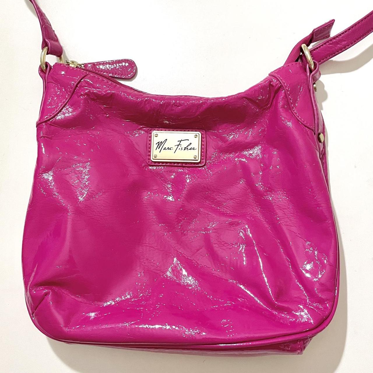 A Marc Fisher hand bag, used. | Vegan leather shoulder bag, Patent leather  handbags, Leather shoulder handbags