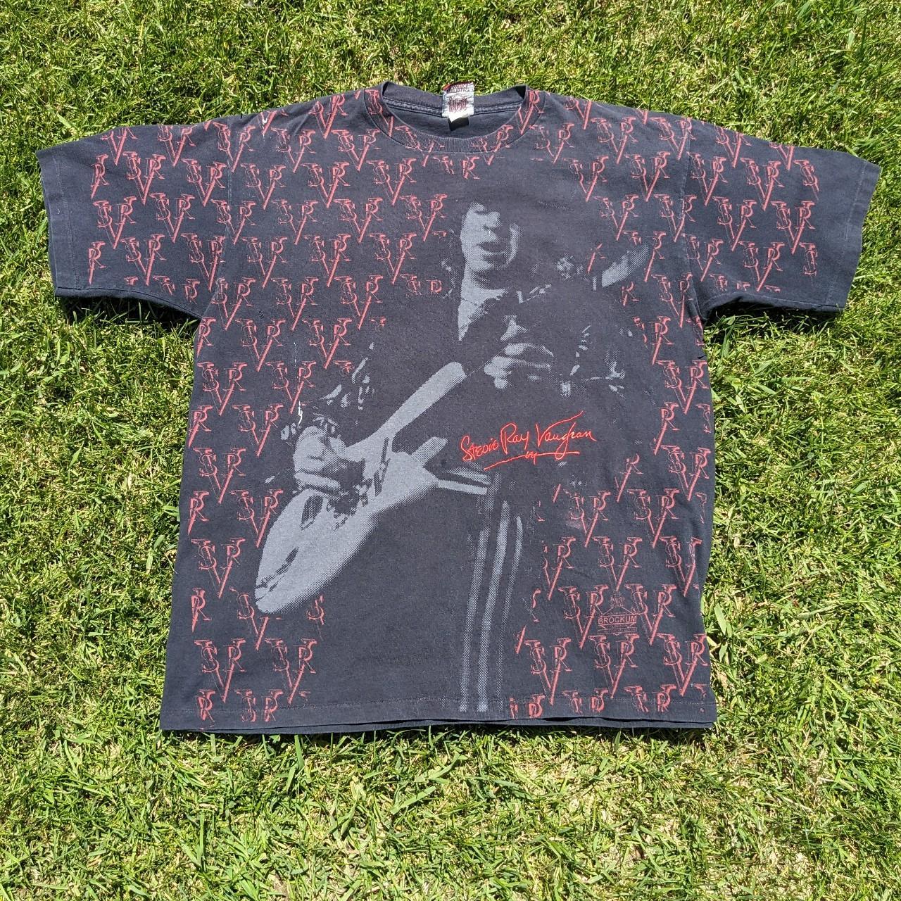 Vintage 1992 Stevie Ray Vaughan AOP Shirt Dope aop... - Depop