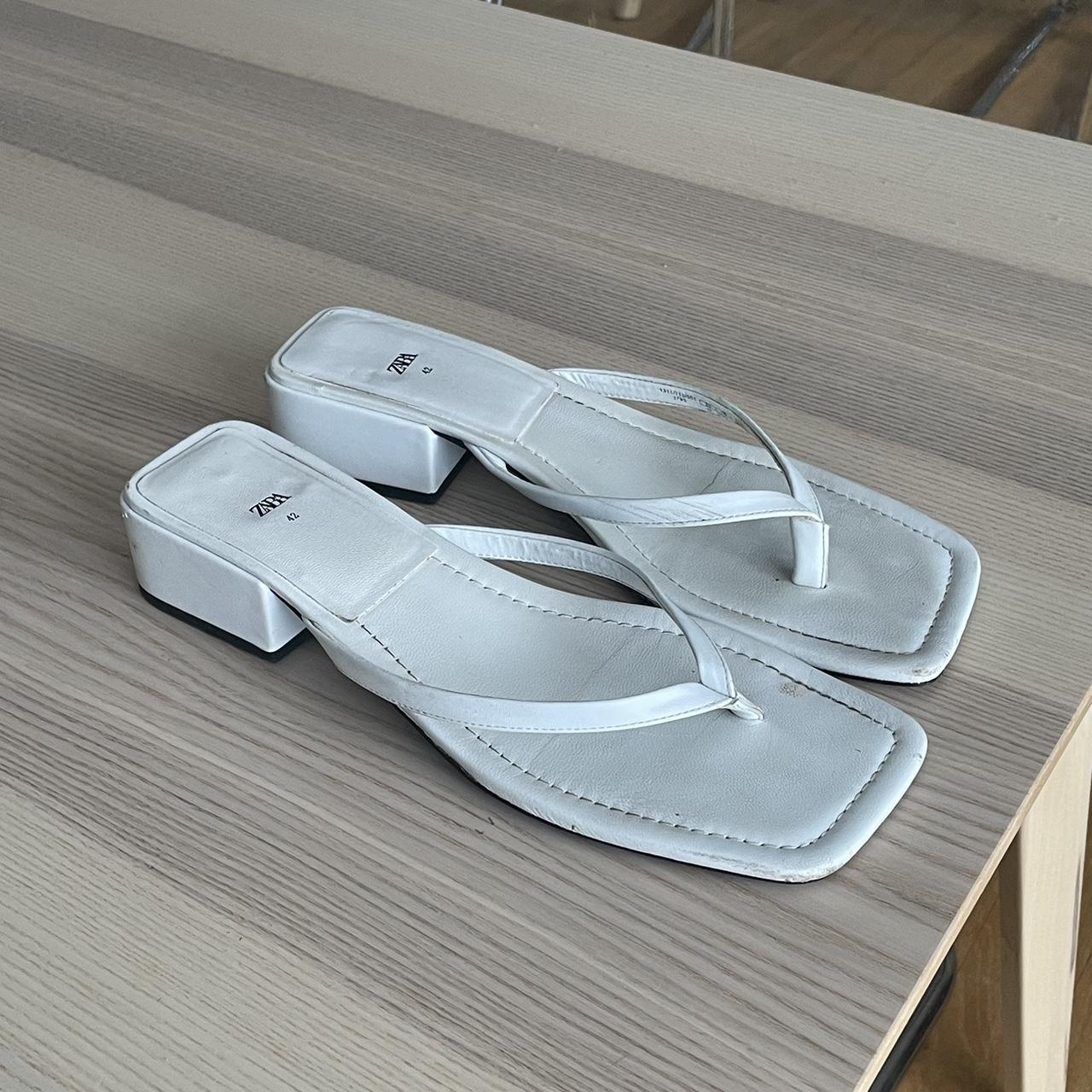 zara flip flop heels