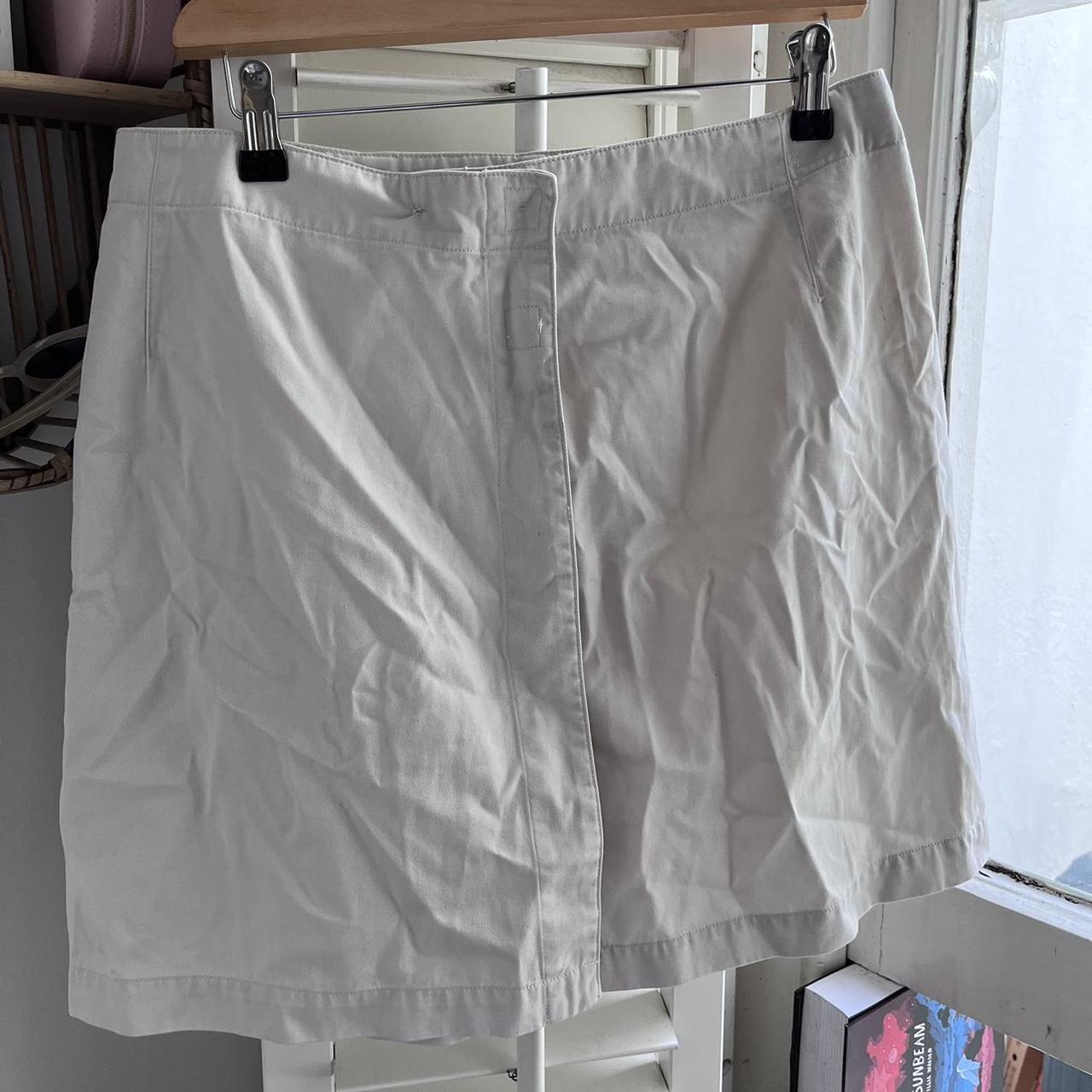 old navy beige cream cargo wrap skirt size 12/14... Depop