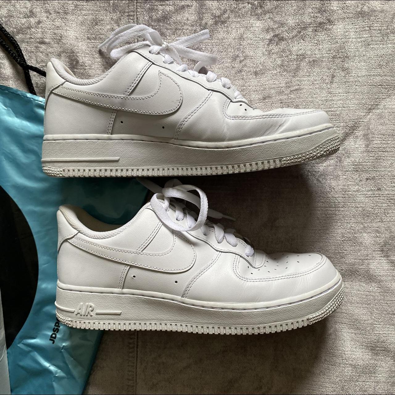 Nike Air Force 1. Uk 7 In White. Great Condition, - Depop