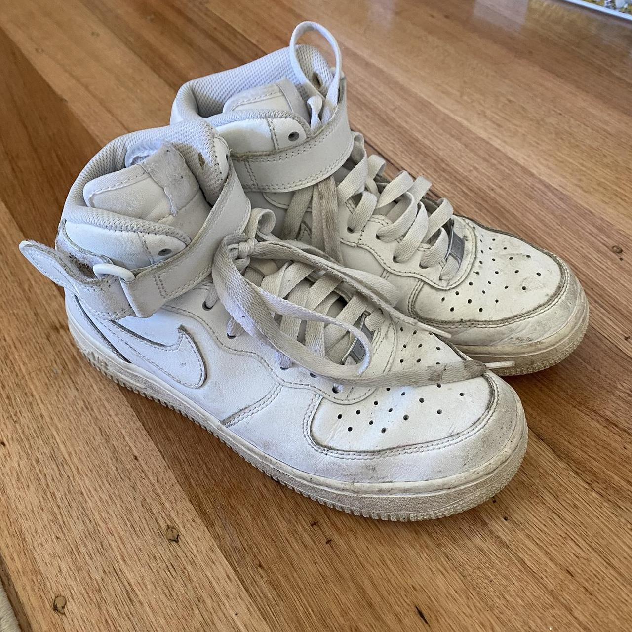 white high top air force ones junior