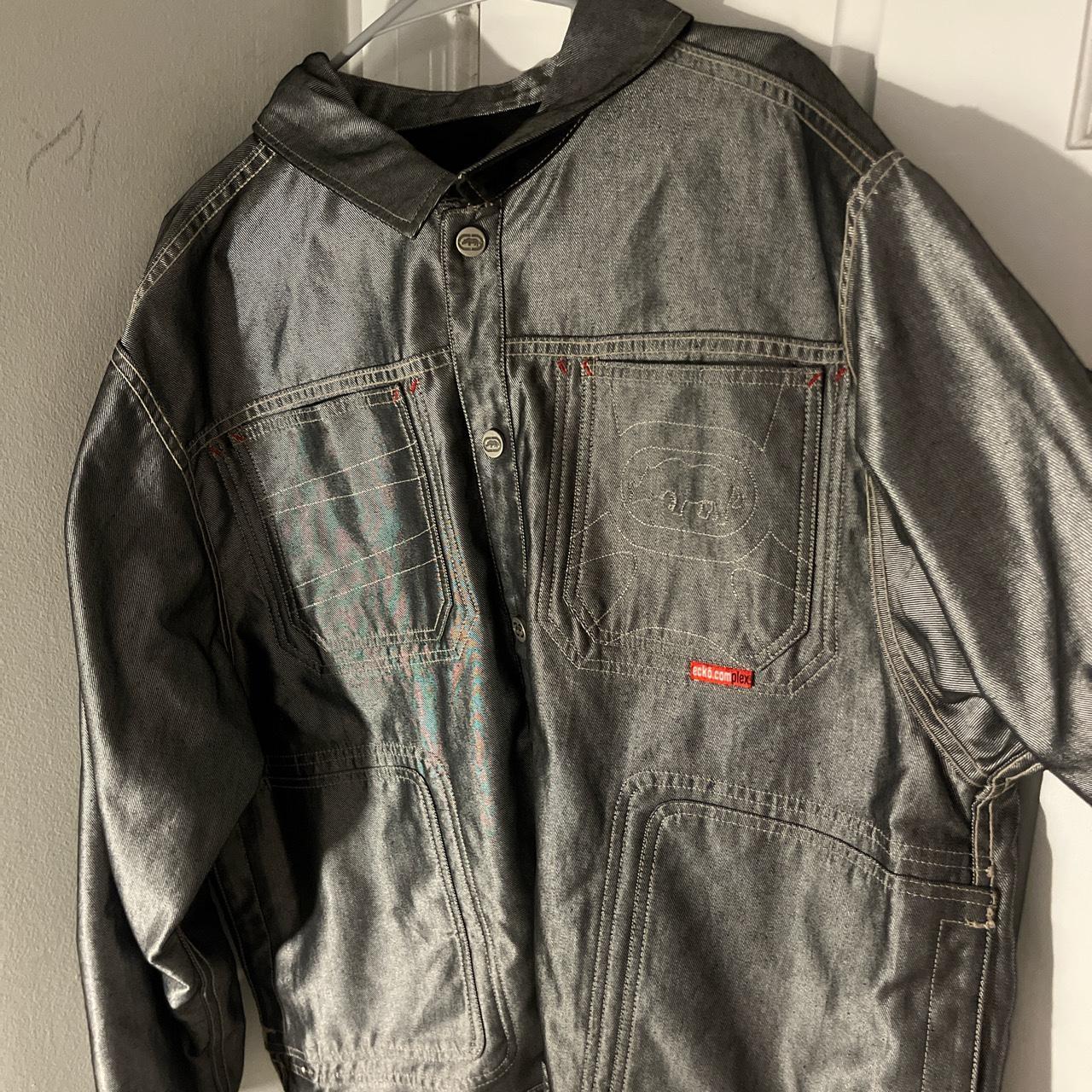 Rare ecko reversible denim jacket!!! vintage size... Depop