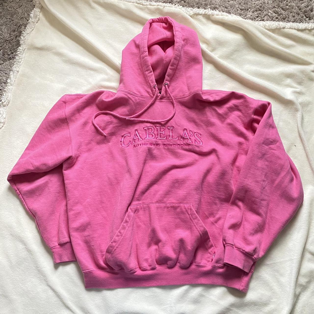 pink hoodie bright pink hoodie pink sweatshirt... - Depop