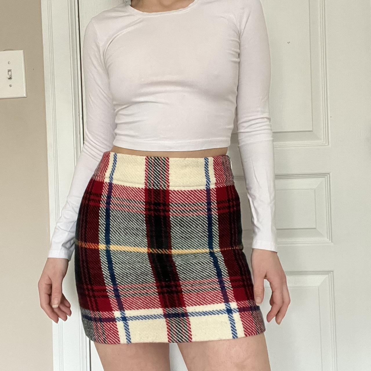 J crew hotsell wool mini skirt