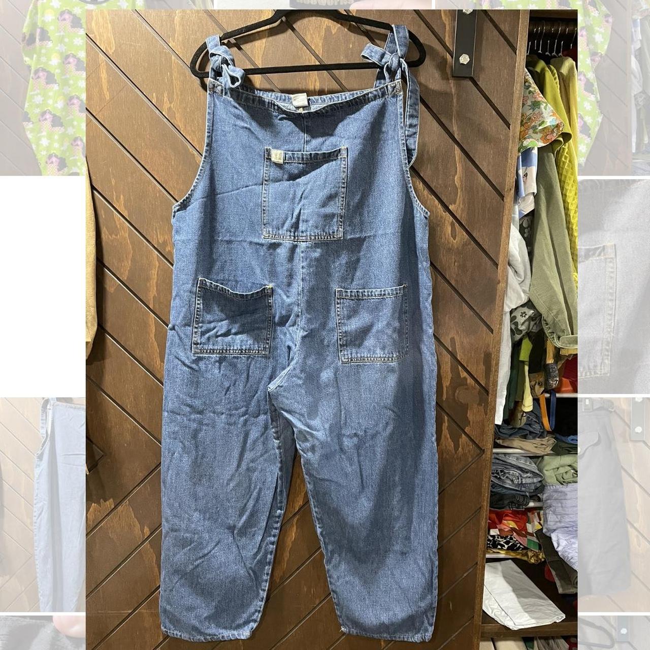 Lucy and yak denim overalls in a size XL 30” |... - Depop