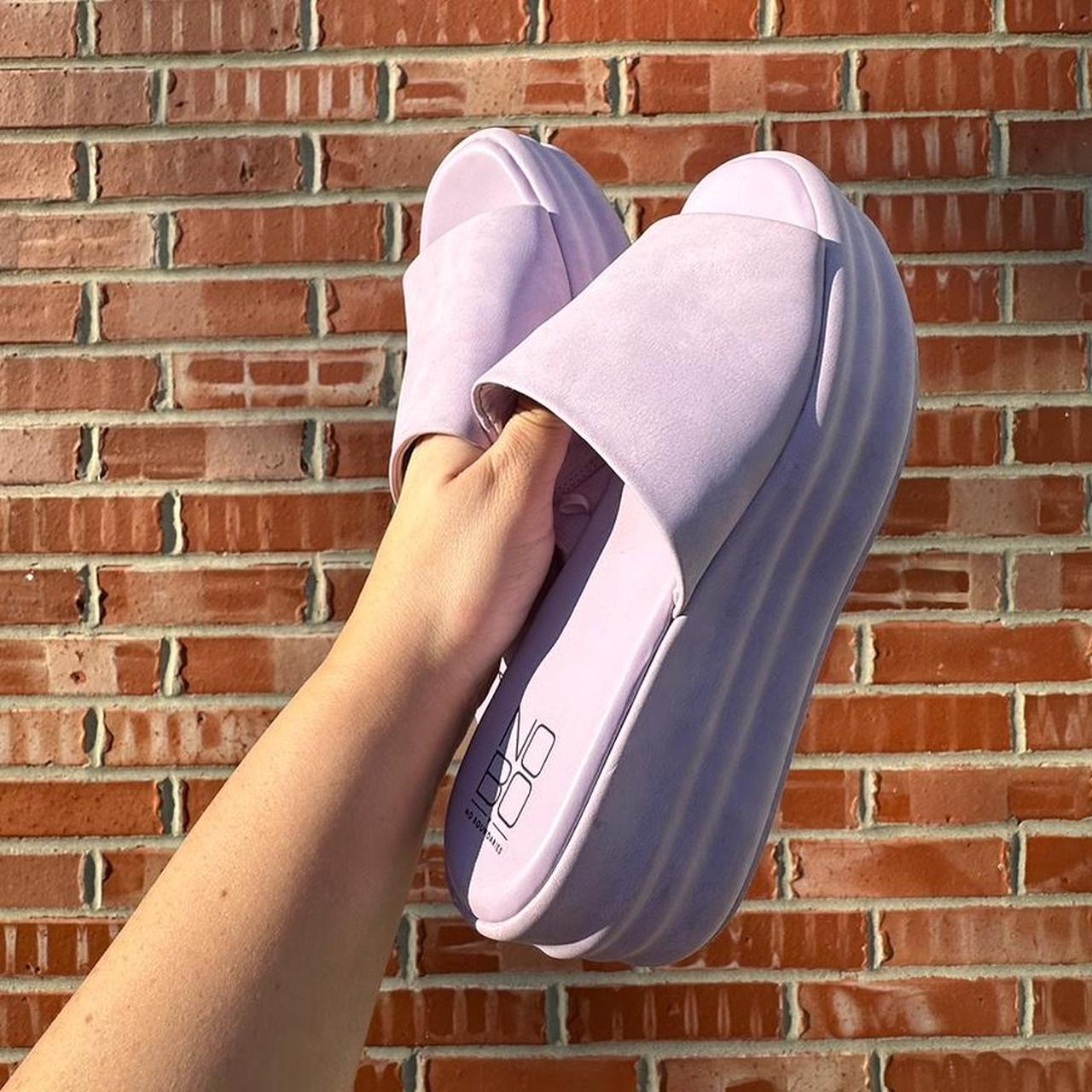 NOBO NO BOUNDARIES MEMORY FOAM Purple Puffy - Depop