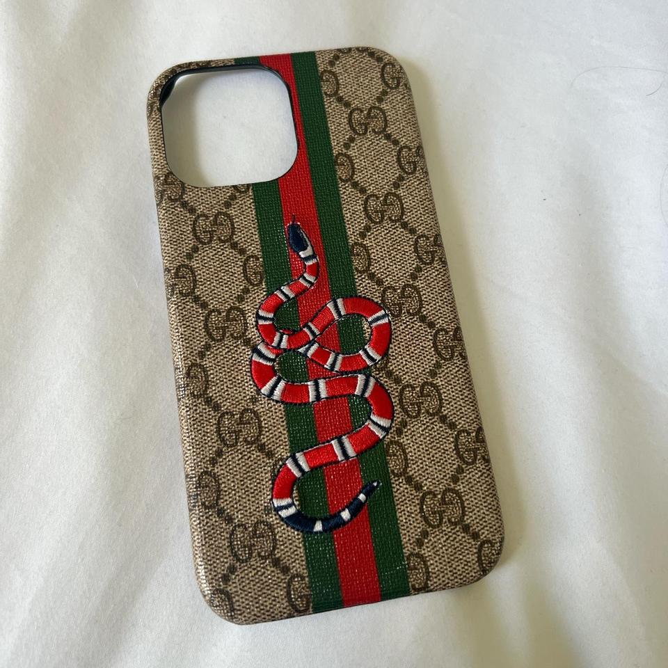 iPhone 13 Pro Max Gucci phone case with red snake Depop