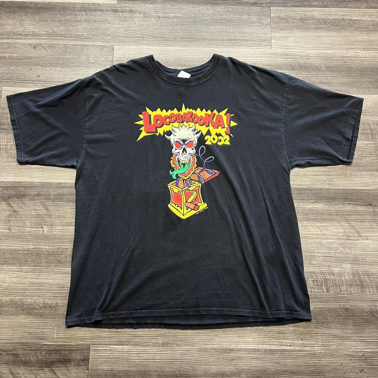 2002 Locobazooka festival tee! Has some staining - | Depop