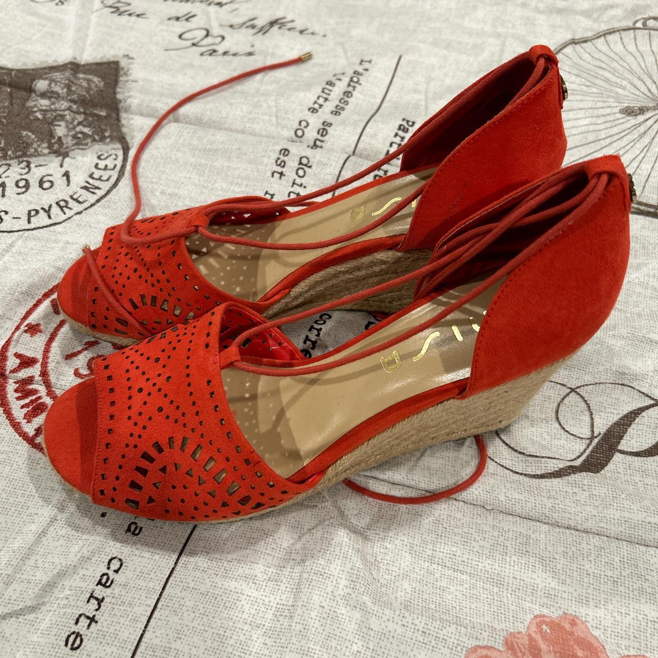 unisa black wedge sandals