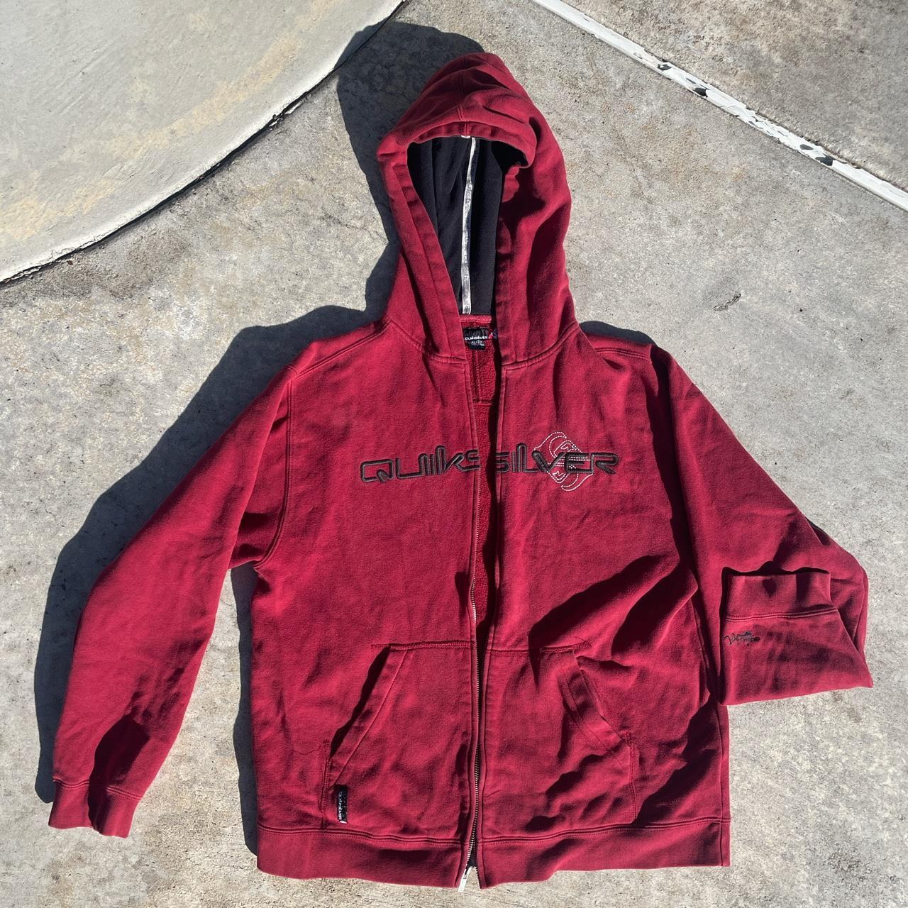 Men's Burgundy and Red Hoodie | Depop