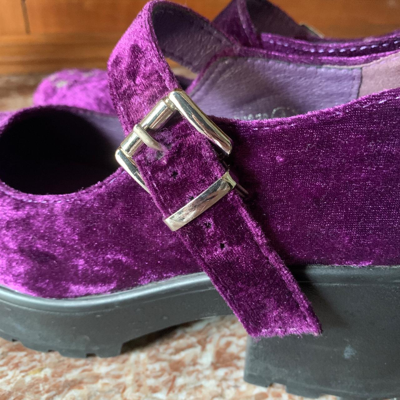 Koi Footwear Women's Purple and Black Courts Depop