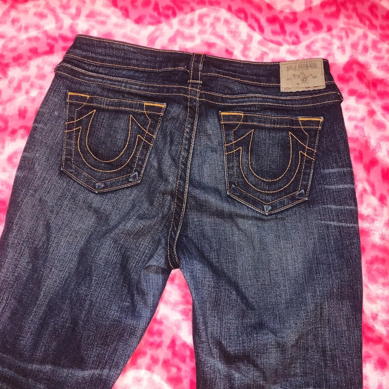 true religion blue jeans size 32 super comfy!! i... Depop