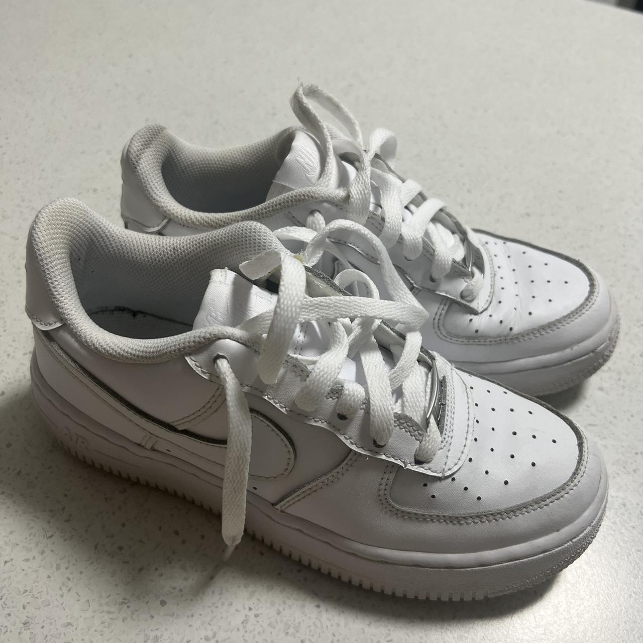 White airforce 1’s Worn less than a handful of... - Depop