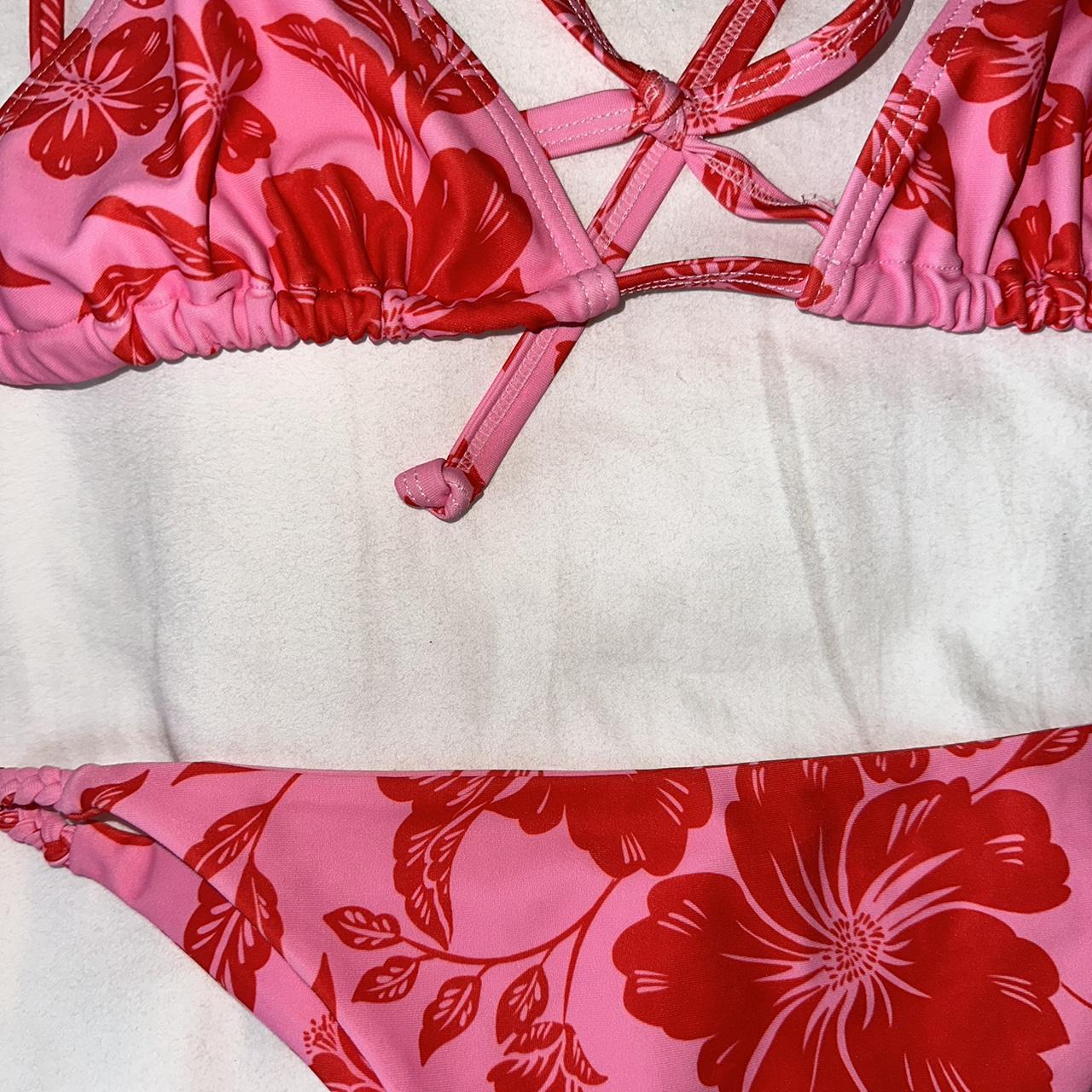 Kulani Kinis Womens Pink And Red Bikinis And Tankini Sets Depop