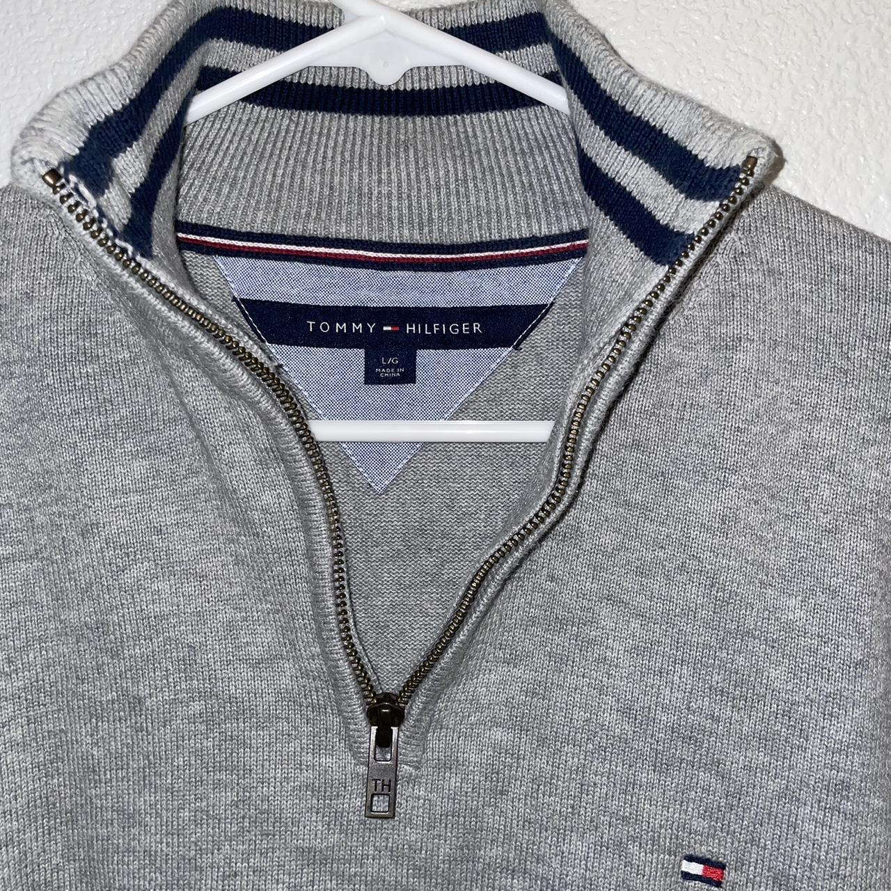 Tommy Hilfiger half zip men’s size large but fits... - Depop