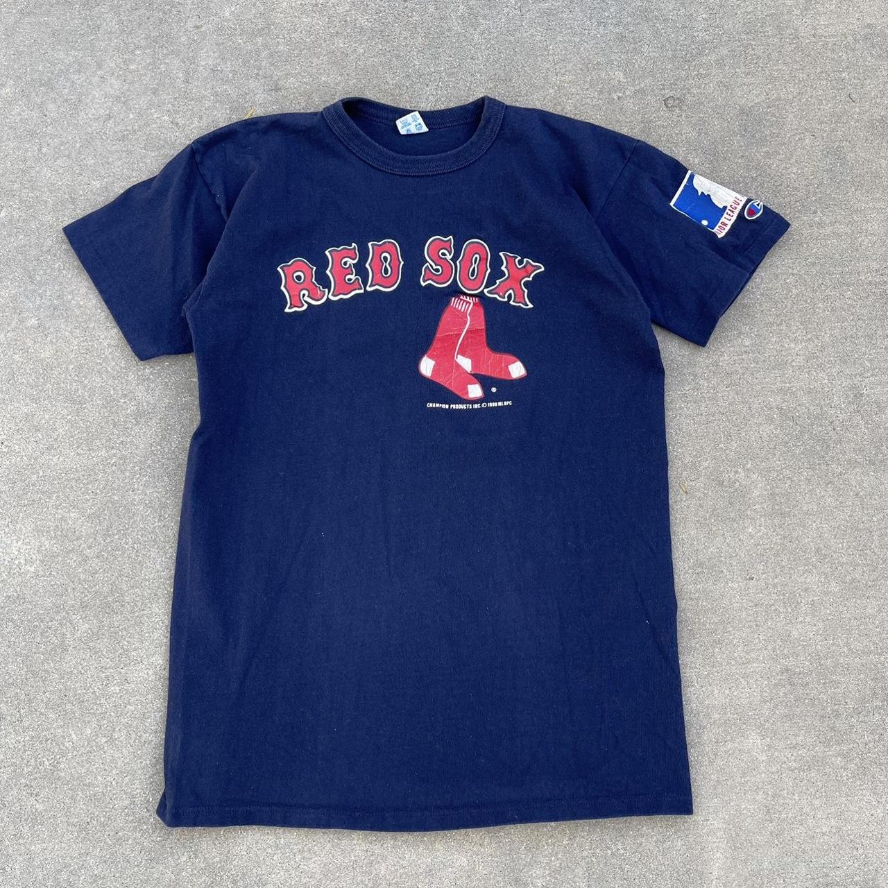 VTG 1988 SINGLE STITCH MLB RED SOX GRAPHIC TEE 1988 - Depop