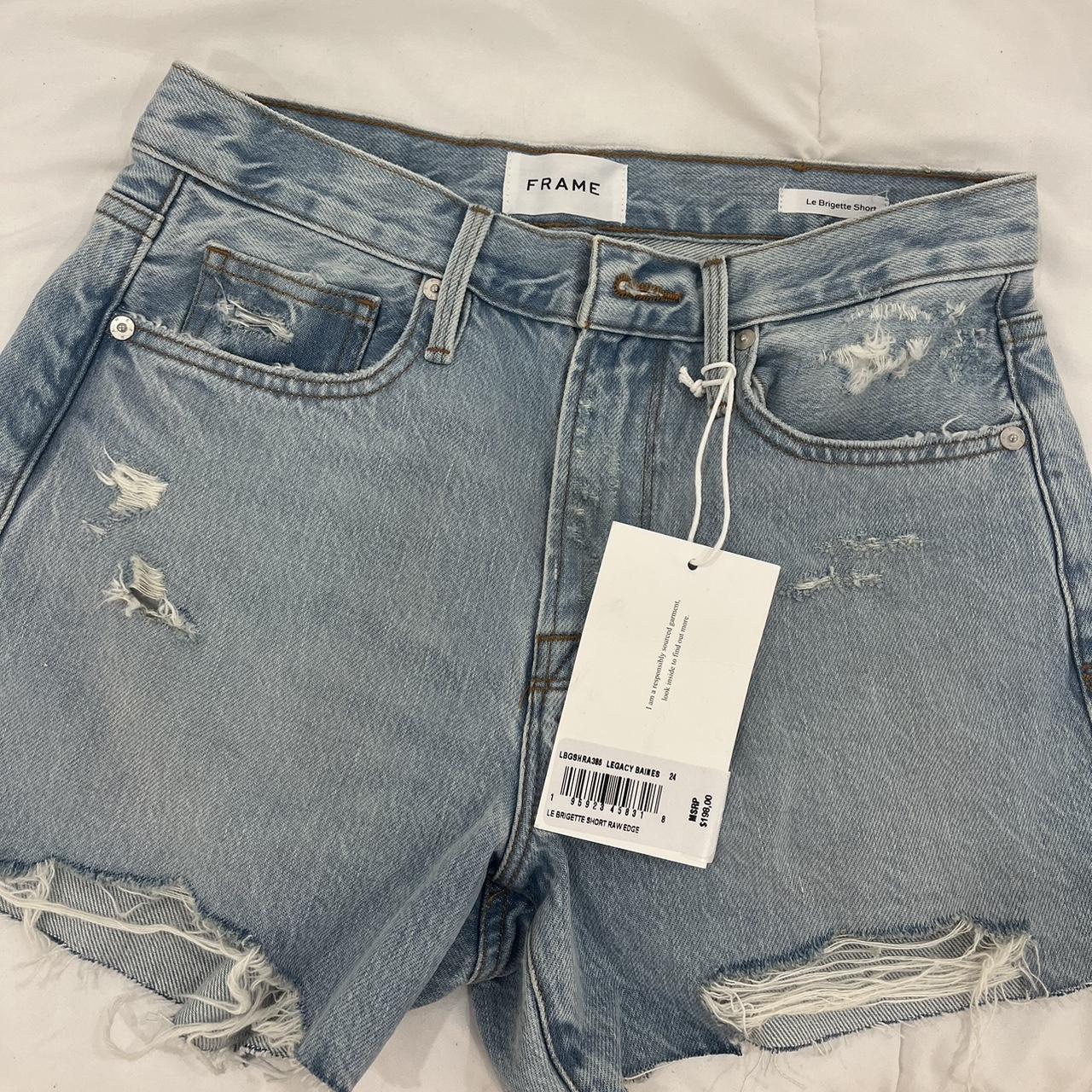 New frame denim shorts size 24 #frame... - Depop