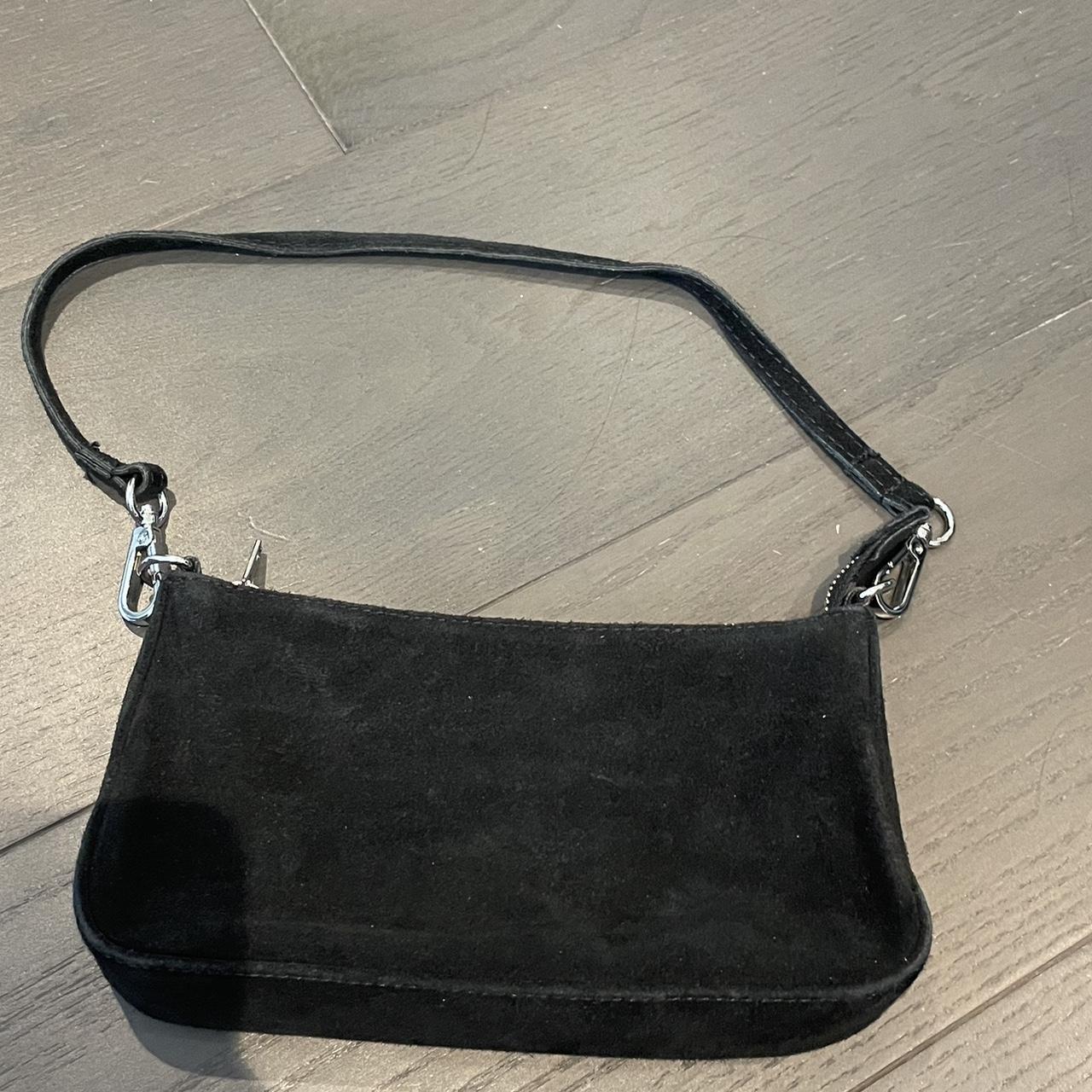 Brandy Melville black suede shoulder bag Great... Depop