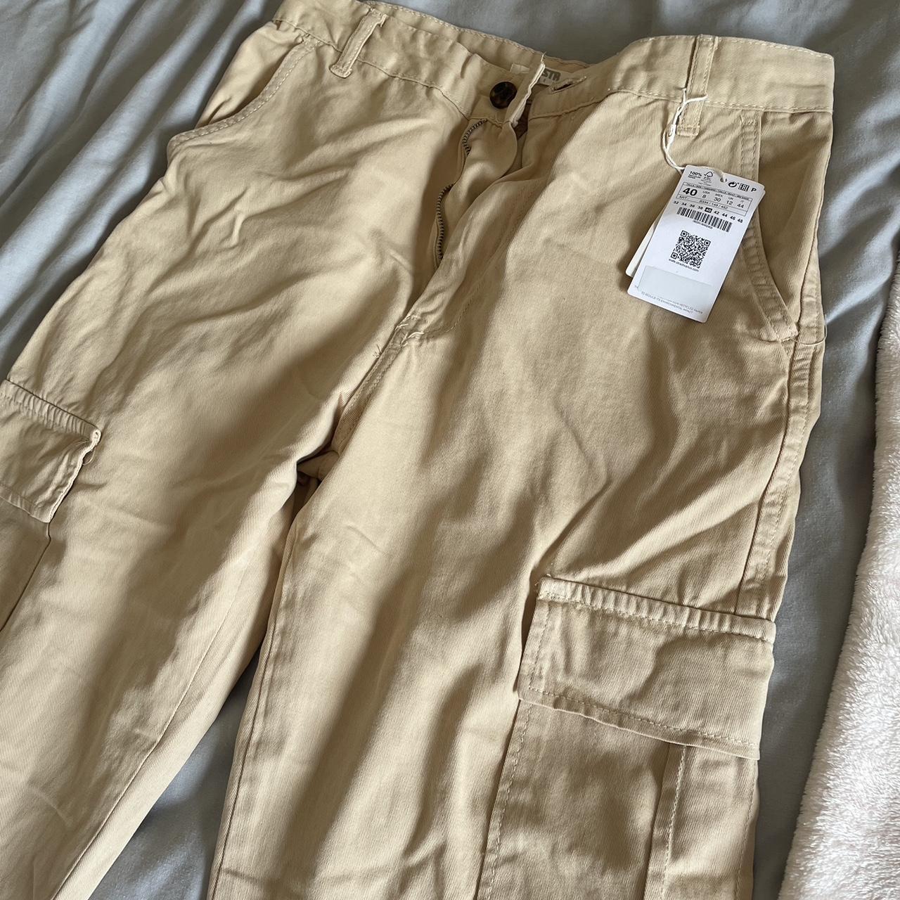 stradivarius straight leg cargo