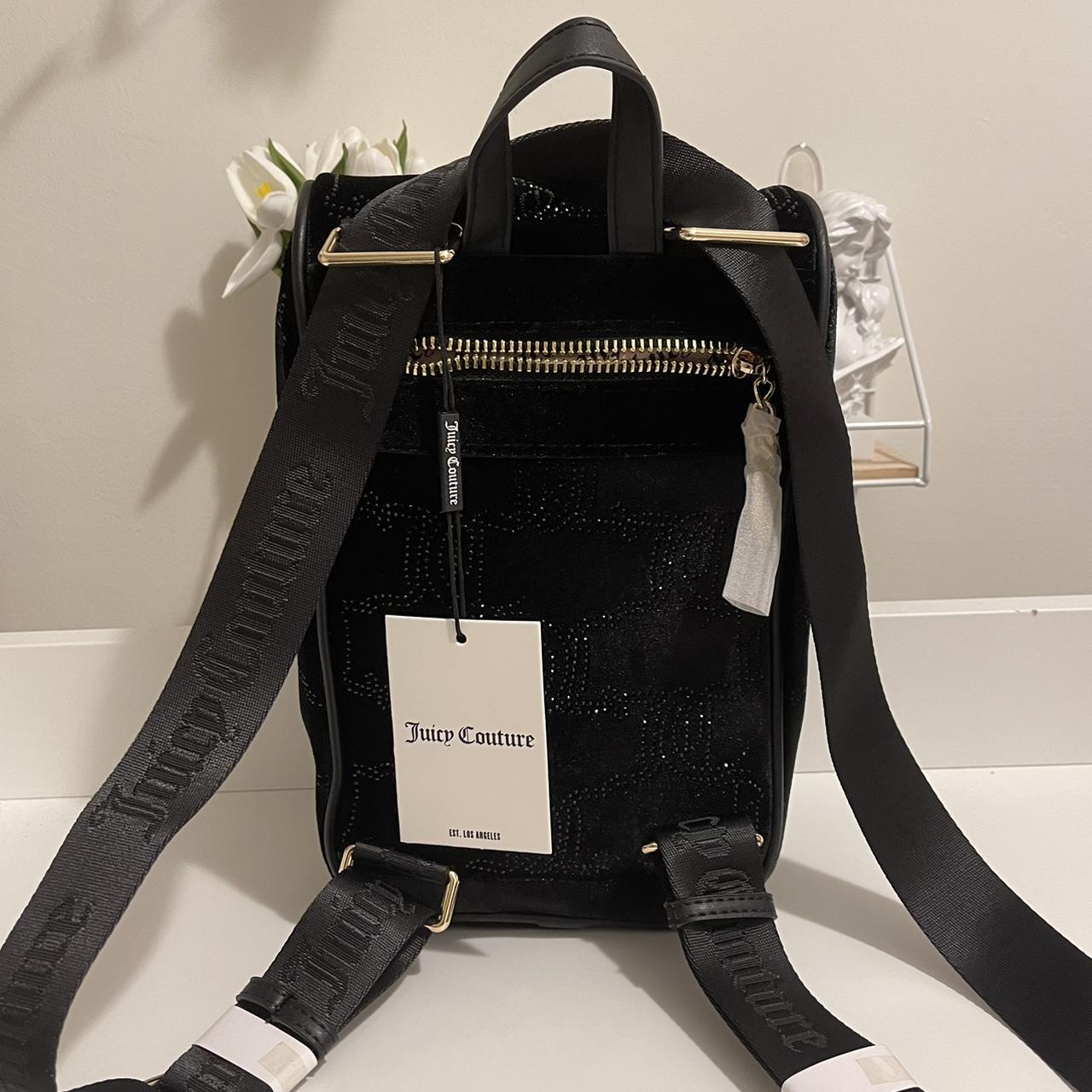 JUICY COUTURE Mini Backpack Purse Black