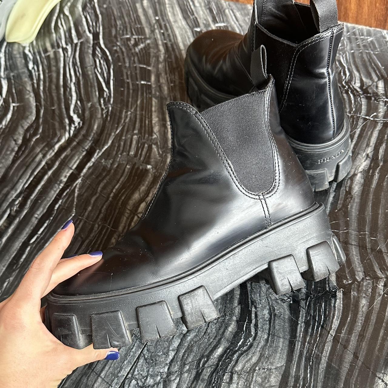 Prada Monolith Boots Prada Boots Chunky Prada Moonlith Brushed