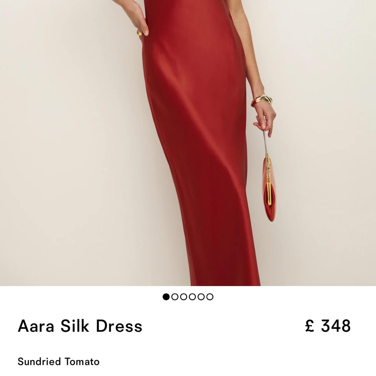 Aara silk dress from reformation worn once. Size S Depop