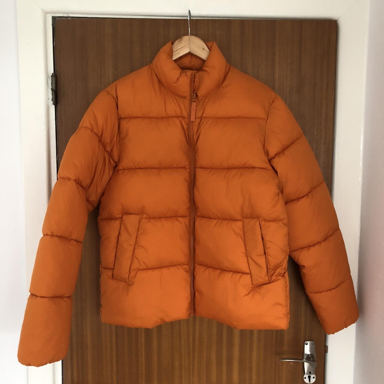 John Lewis Men's Orange Coat | Depop