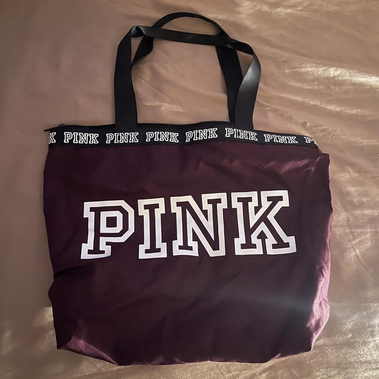 PINK Victoria's Secret, Bags, Pink Victorias Secret Tote Bag In Maroon