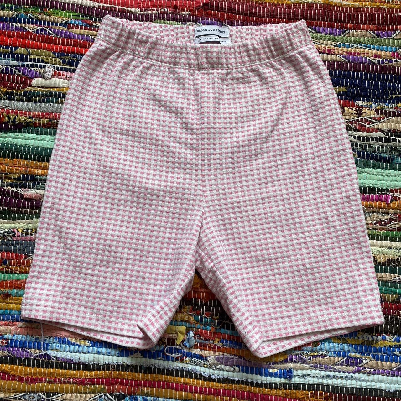 baby pink biker shorts