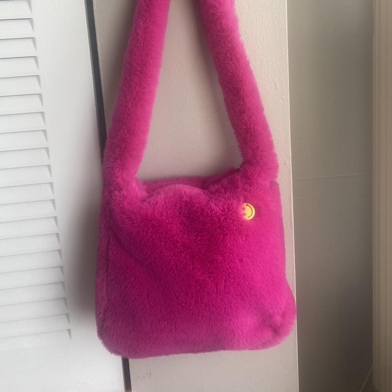 ICONIC #UNIF #totebag FUZZY HOT PINK!!! - Main Image