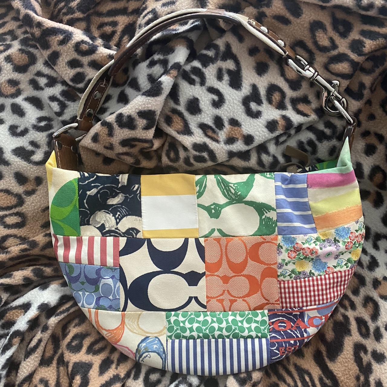 COACH Hampton HOBO Multicolor Patchwork Shoulder Bag | Depop