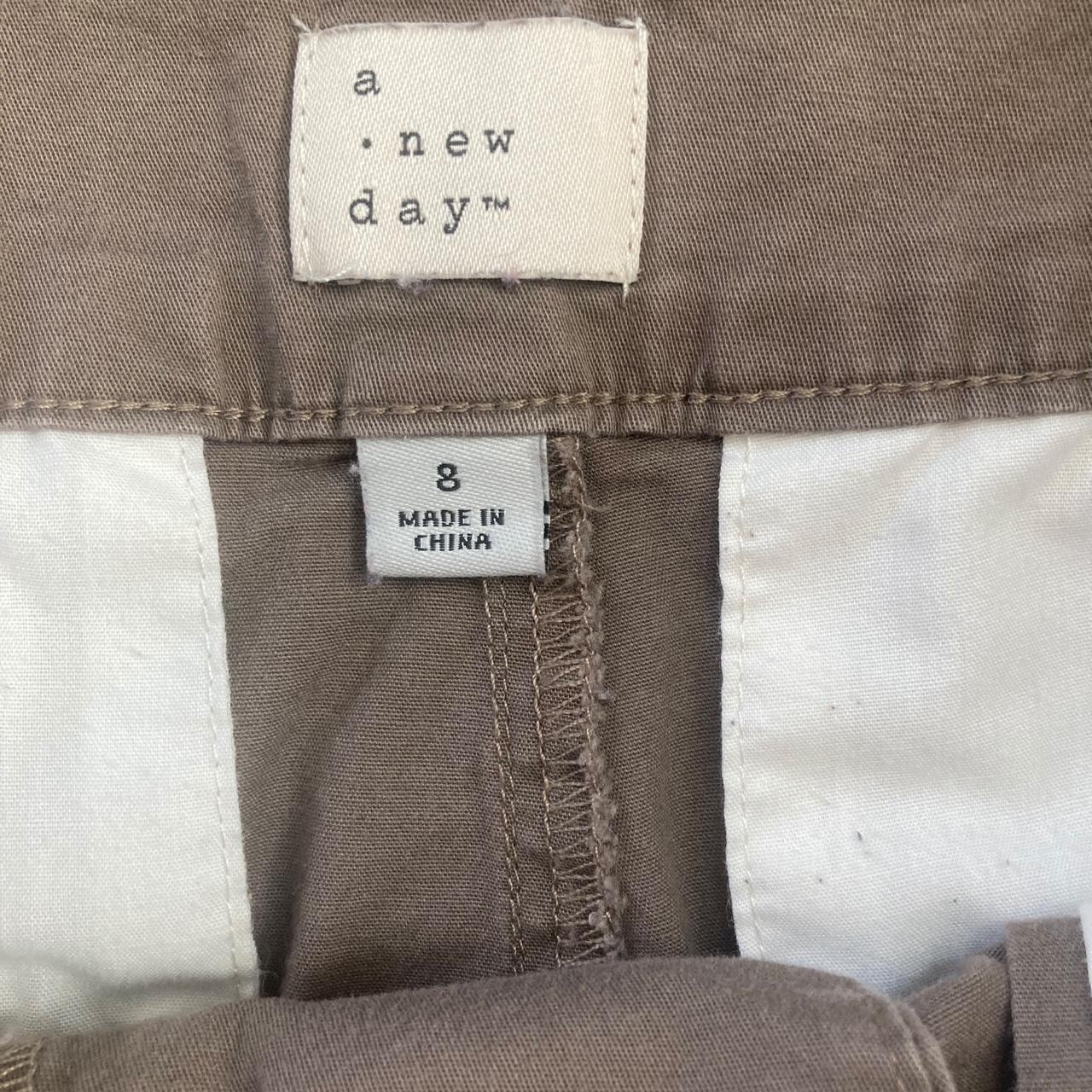 a. new day Women's Casual Pants size 8 Dk beige,  - Depop