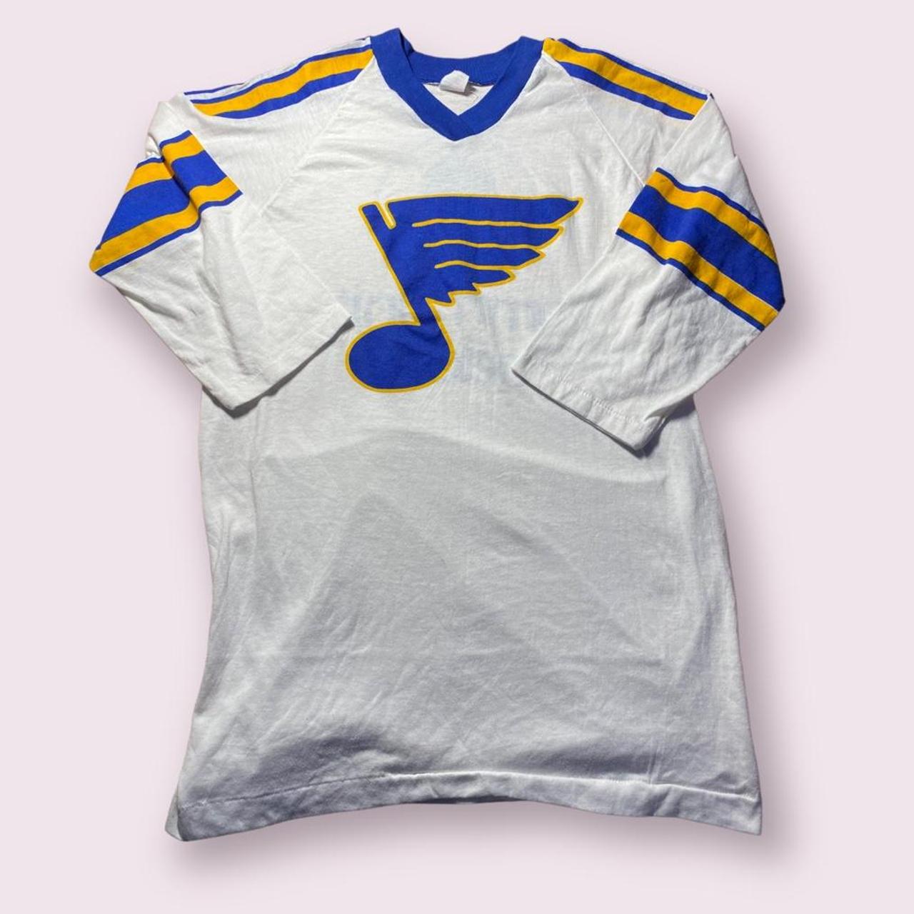 St. Louis Blues Vintage Jersey Size: L Chest: - Depop