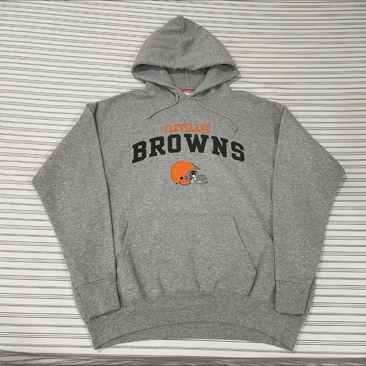 Cleveland Browns Authentic NFL Vintage Hoodie - Depop